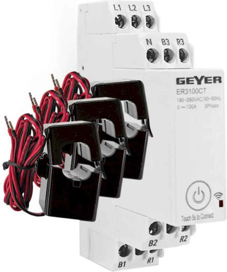 Geyer Energy Analyzer Electric Panel Analog Rail ER3100CT