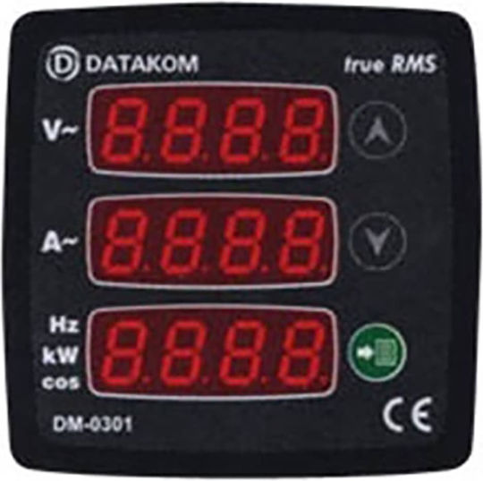 Datakom DM-0301-72 DTK Voltmeter Electric Panel Meter 01.034.0212
