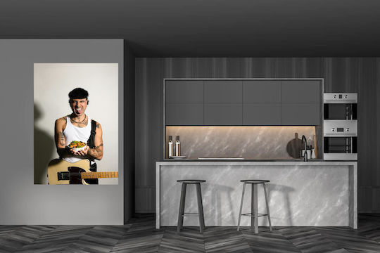 Painting Tattooed Musician A Bowl Food Musician Tattoo One Bowl Food 70x100