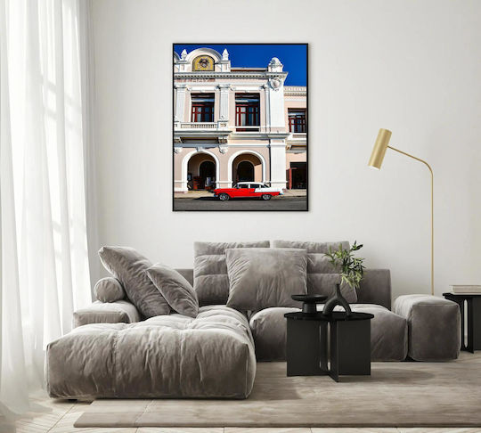 Painting Classic Car By Historic Building Classic Car Historic Building 40x65