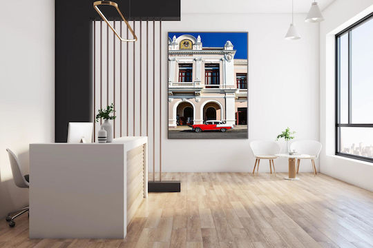 Painting Classic Car By Historic Building Classic Car Historic Building 40x65
