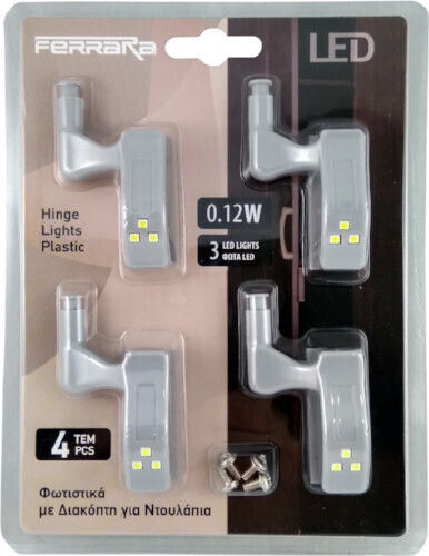 LED Light Hinge for Cabinets with Battery Powered 1pcs