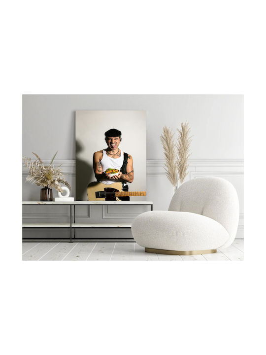 Painting Tattooed Musician A Bowl Food Musician Tattoo One Bowl Food 100x150