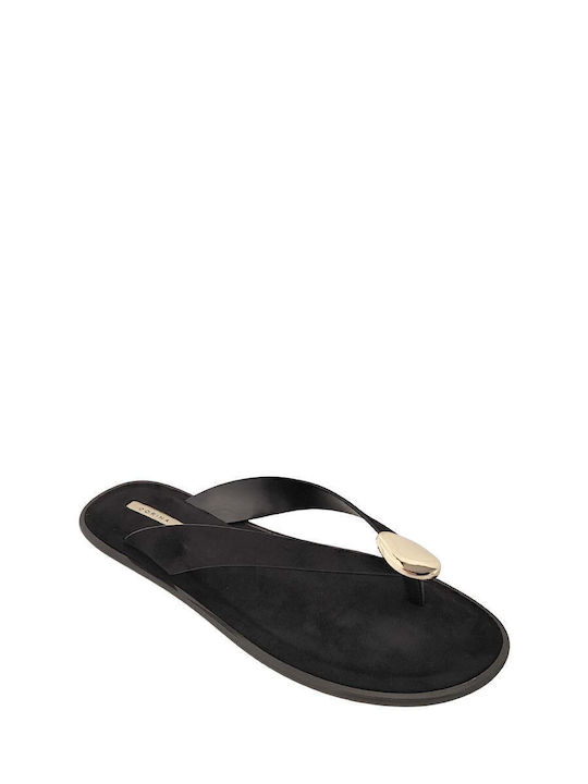 Damen Flache Schwarze Sandalen