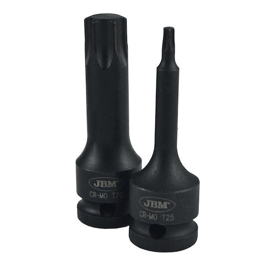 JBM Комплект ударни торкс ключове 1/2" T40 Din Jbm