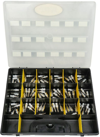 JBM Socket with Motor Allen, Torx, Straight, Phillips and Socket 1/4'' Set 18pcs
