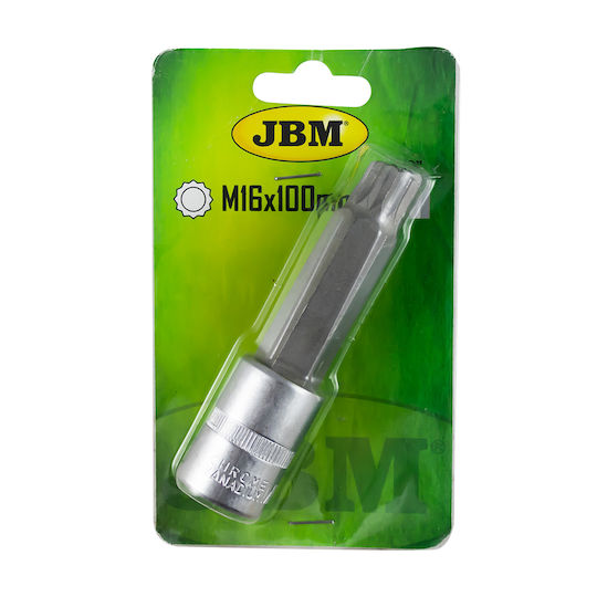 JBM Walnut with Spline Head and Socket 1/2'' Size M16x100mm 1pcs
