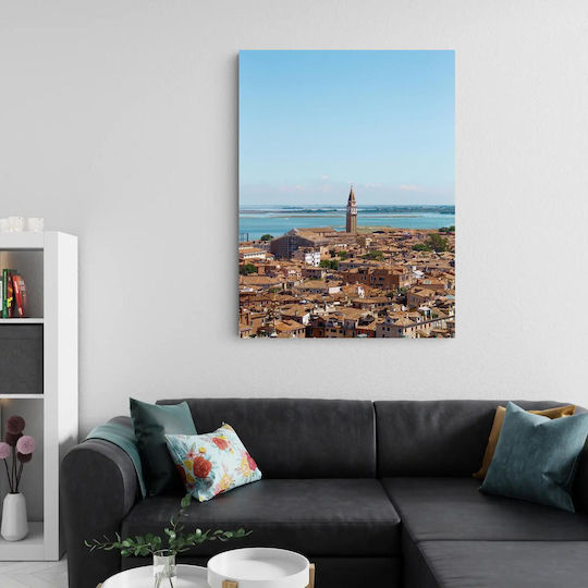 Painting Cityscape Tower Sea Urban Landscape Tower Sea 115x170