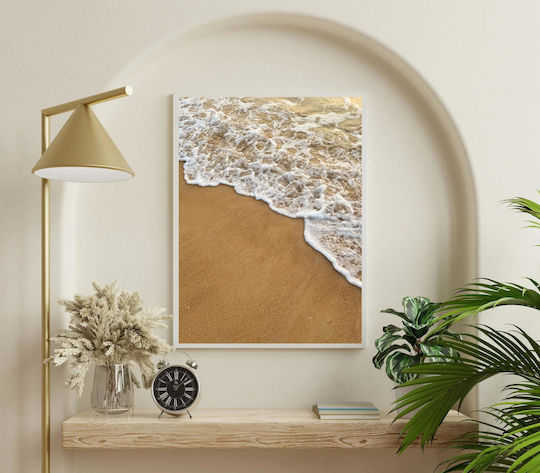 Painting Ocean Waves On Sandy Beach Waves Of Ocean On Sandy Beach 40x50