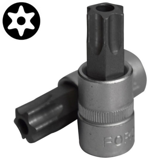 Force Cheie tubulară cu Vârf Torx și Patrat de Prindere 1/2'' Dimensiune T80x70mm 1buc