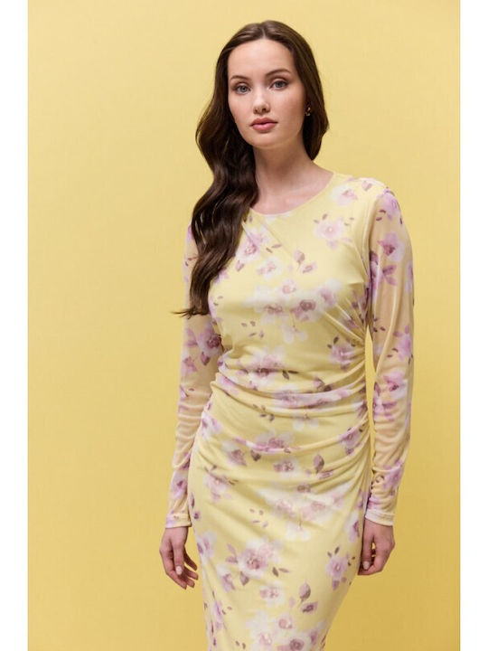 Summer Midi Dress for Wedding / Christening Yellow
