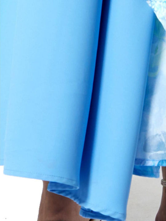 Maxi Damenkleid Hellblau
