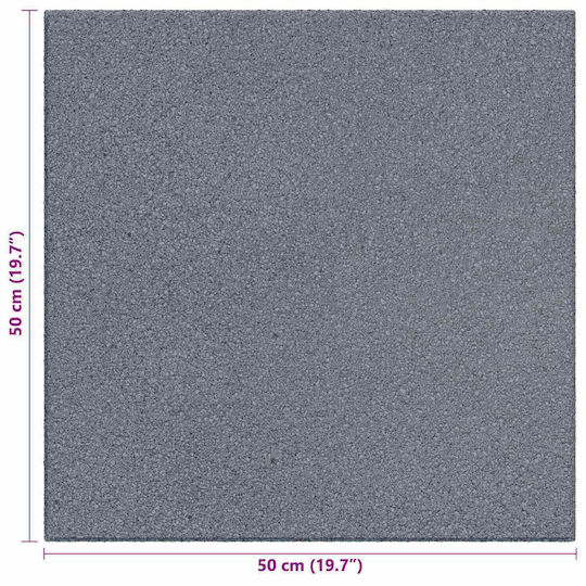vidaXL Rubber Garden Flooring Tile 50x50cm 6 Pieces