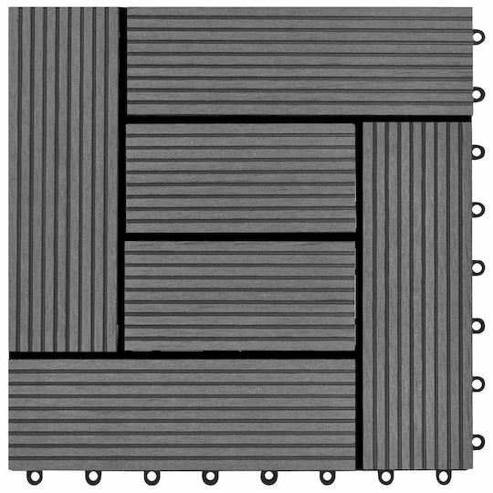 vidaXL Decking Board for Garden Flooring from WPC 30x30cm 22 Pieces