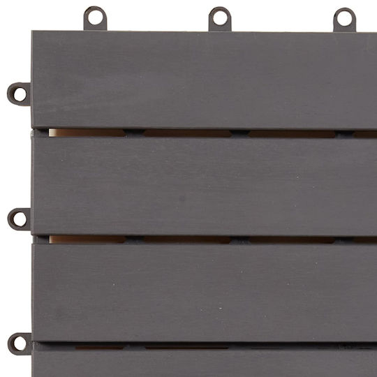 vidaXL Material for Garden Flooring from Wood 30x30cm 30 Pieces