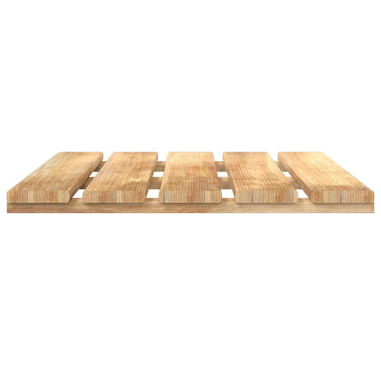 vidaXL Wood Garden Flooring Tile 50x50cm 18 Pieces