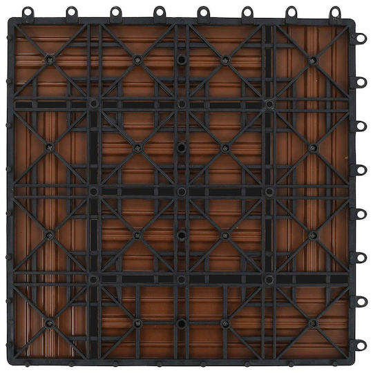 vidaXL Πλακάκι για Δάπεδο Κήπου από WPC 30x30εκ. 22τμχ