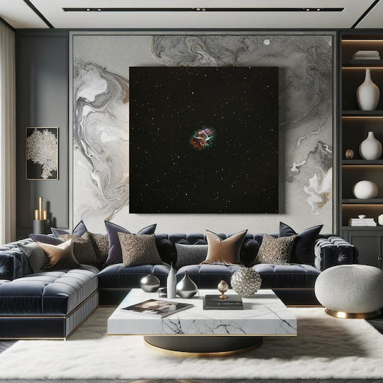 Painting Colorful Nebula In Space Multicolored Nebula In Space 100x100