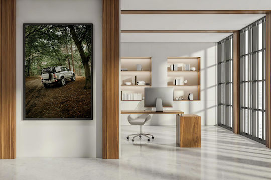 Πίνακας Car Driving Through Forest Οδήγηση Αυτοκινήτου Μέσα Δάσος 40x65