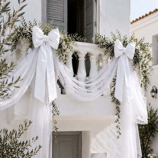 Ntampoudis Baptism Candle Decoration White 60x100cm