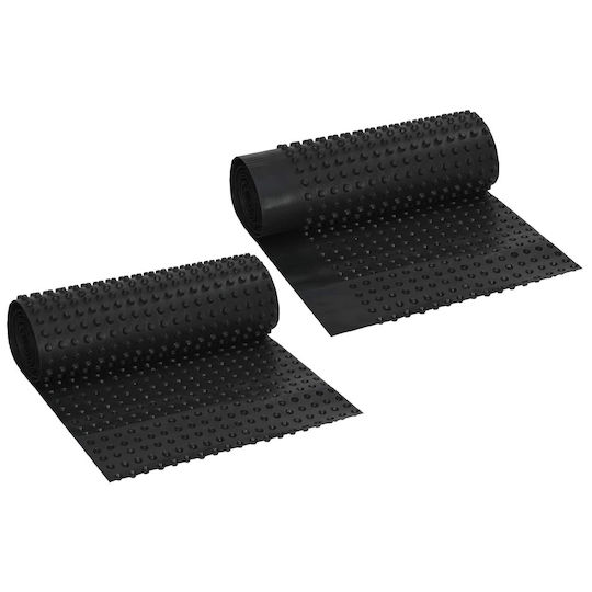 vidaXL Garden Fencing Material 50cm 2 Pieces Black