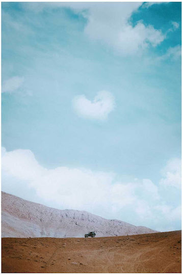 Painting Lonely Car In Desert Single Car In The Desert 40x65