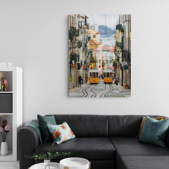Painting Street Cars In A Cityscape Cars On The Road An Urban Landscape 40x65