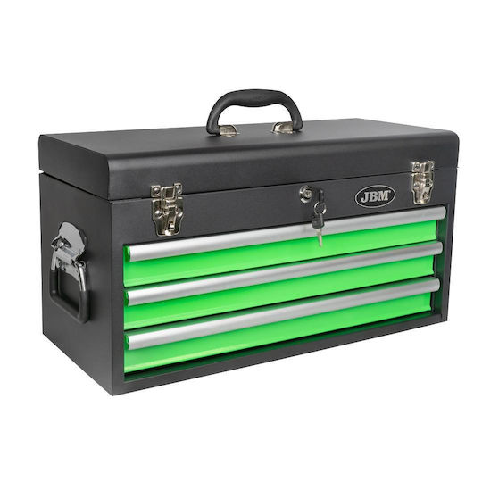 JBM Metallic Tool Carrier with 3 Drawers W53.4xD21.8xH28.8cm