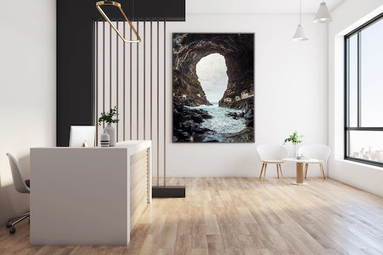 Gemälde Sea Cave Rocky Shore Thalassino Spileo Vraχodi Akti 100x150