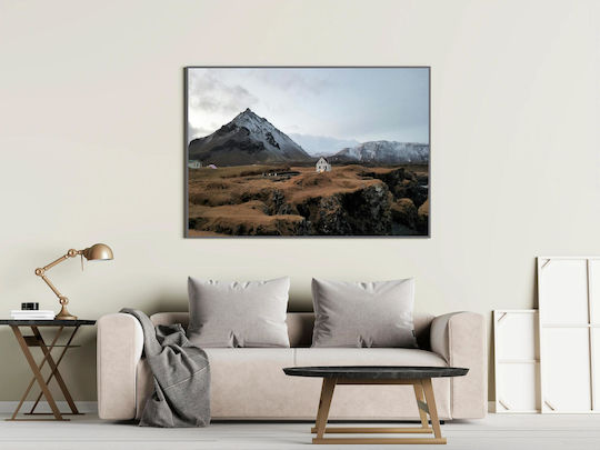 Painting Lonely House In Mountainous Landscape Lonely House Mountainous Landscape 150x100