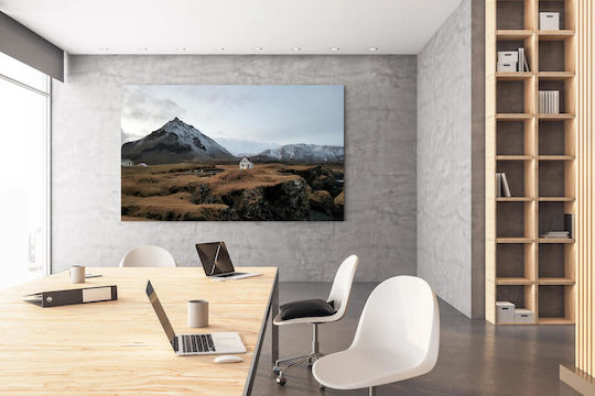 Painting Lonely House In Mountainous Landscape Lonely House Mountainous Landscape 150x100