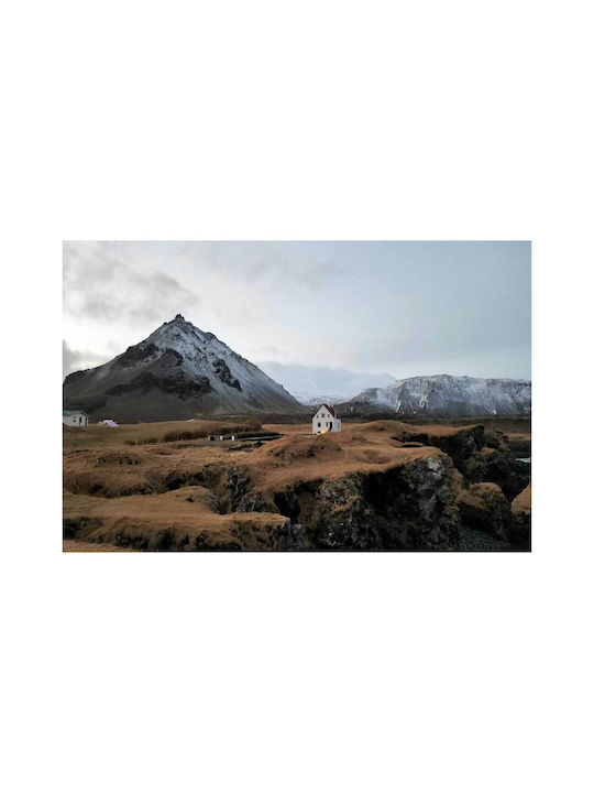 Painting Lonely House In Mountainous Landscape Lonely House Mountainous Landscape 150x100