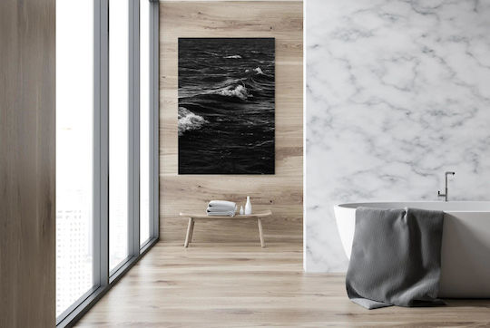 Painting Black White Ocean Waves Black And White Ocean Waves 70x100