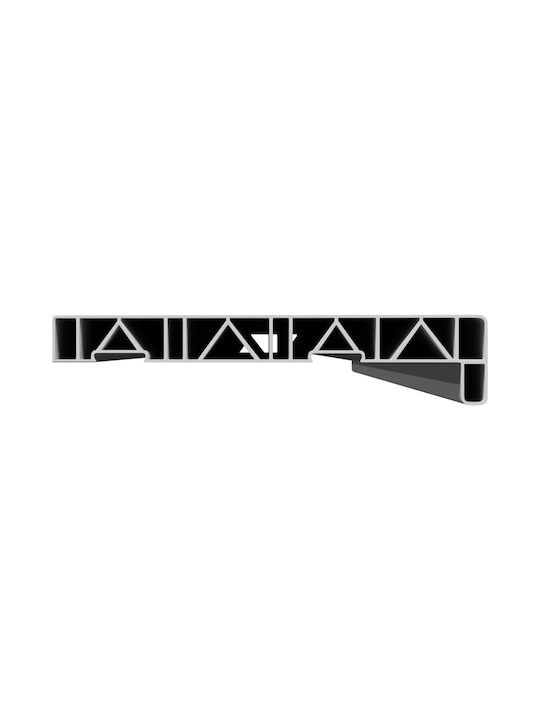 vidaXL Перваз на Прозорец PVC Ш120xВ25cm