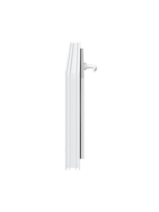 vidaXL Hinged PVC Window W100xH40cm