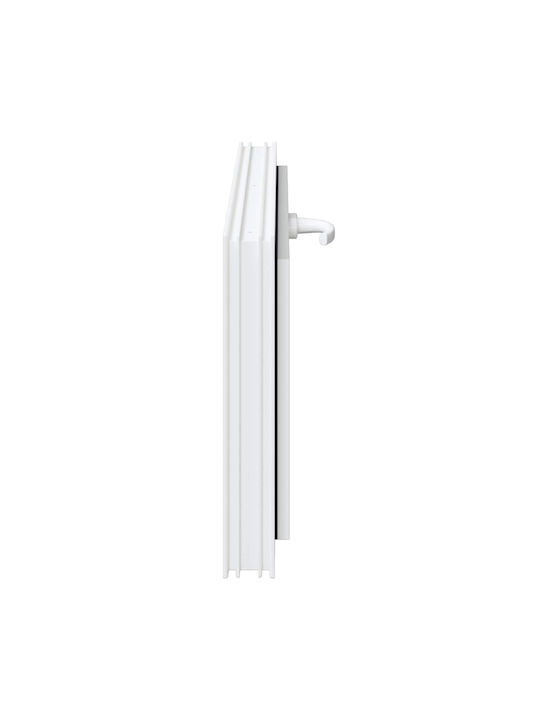 vidaXL Hinged PVC Window W90xH40cm