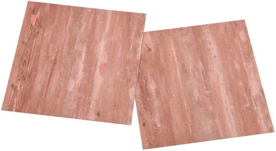 vidaXL Set Plastic Floor PVC With 20 Tiles L30.5xW30.5cm Red