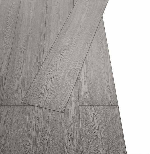 vidaXL Σετ Πλαστικό Δάπεδο PVC με 28 Πλακάκια Μ61xΠ30.5εκ. Γκρι