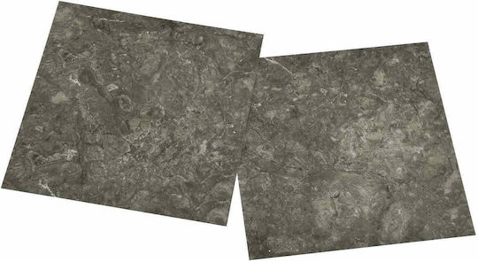 vidaXL Set Plastic Floor PVC With 20 Tiles L30.5xW30.5cm Black