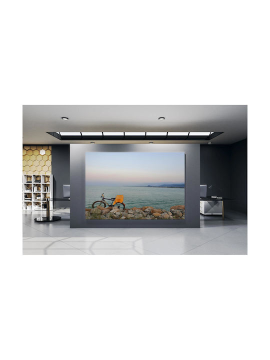 iLovePrints Gemälde Bicycle By Sea Ποδήλατο Dipa Sti Thalassa 100x70