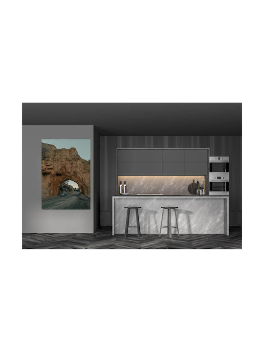 Панел Car Through Rock Arch Автомобил Вътре В Каменна Арка 40x65