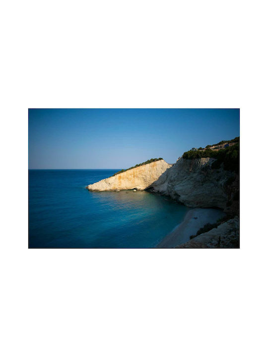 Painting Serene Coastal Cliff Blue Sea Tranquil Coastal Rock Blue Sea 150x100
