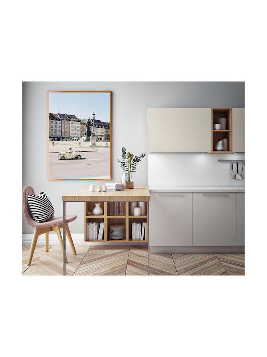 Панел Street Scene Миниатюрна Кола Сцена На Улица 40x65