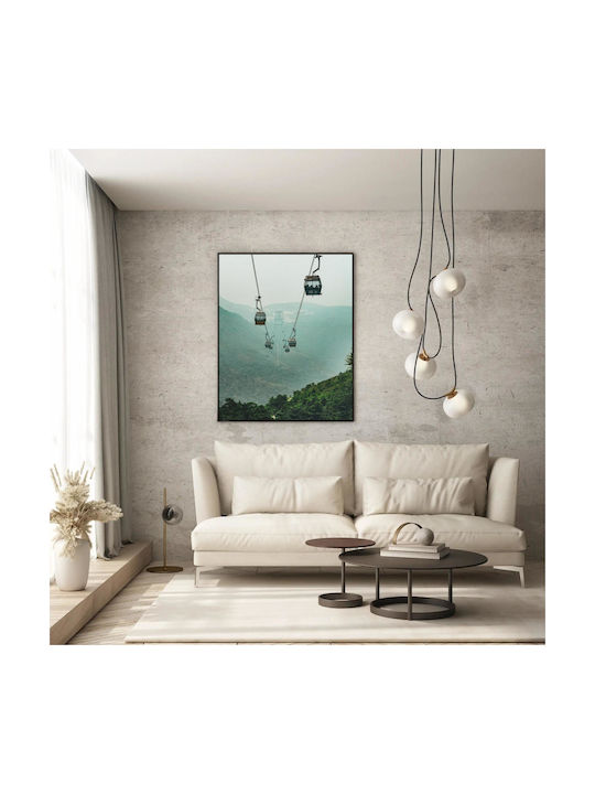 Панел Cable Cars В Мъгливите Планини Телеферик В Мъгливите Планини 40x65