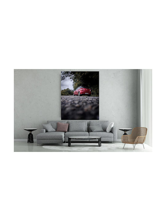 Panou Red Car Pe Un Drum Mașină Roșie Drum 60x90