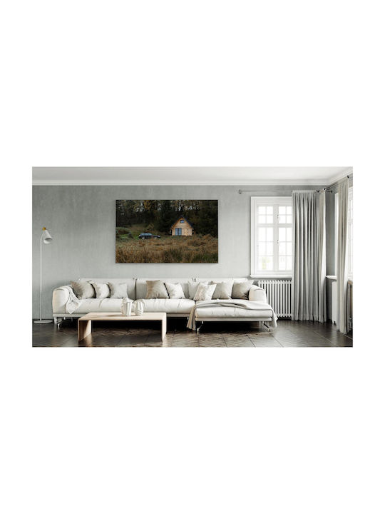 Панел Cabin In Woods Кола Кабина В Гората 90x60