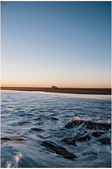 Painting Car At Beach Sunset Car At Beach Sunset 40x65