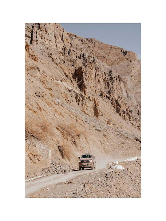 Панел Car On A Mountain Road Автомобил Планински Път 40x65