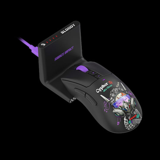 A4Tech Bloody R73 Ultra Duo Wireless Gaming Mouse 20000 DPI Black