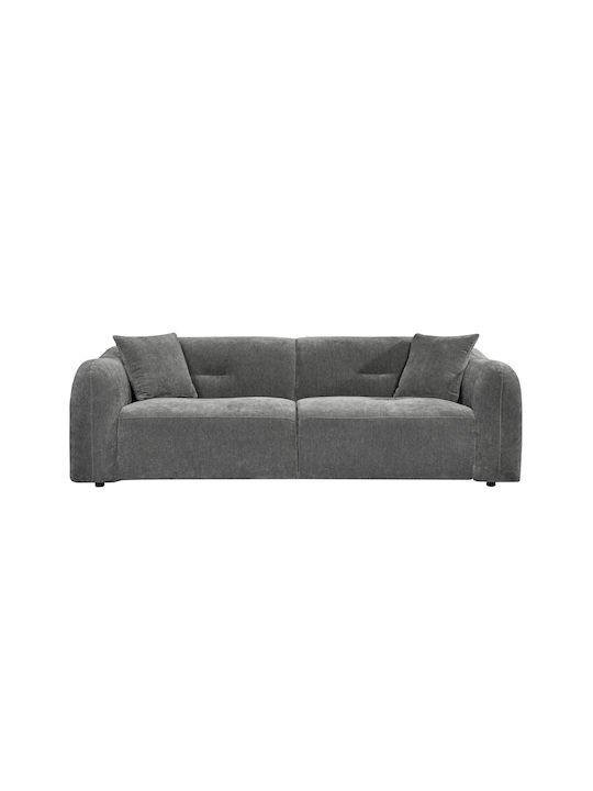 Junoa Dreisitzer Sofa Grau 228x89x74cm